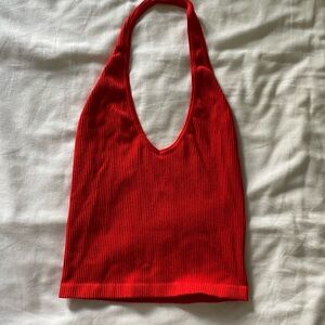 Vibrant Red Halter Top